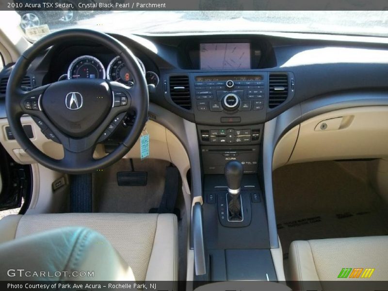 Crystal Black Pearl / Parchment 2010 Acura TSX Sedan