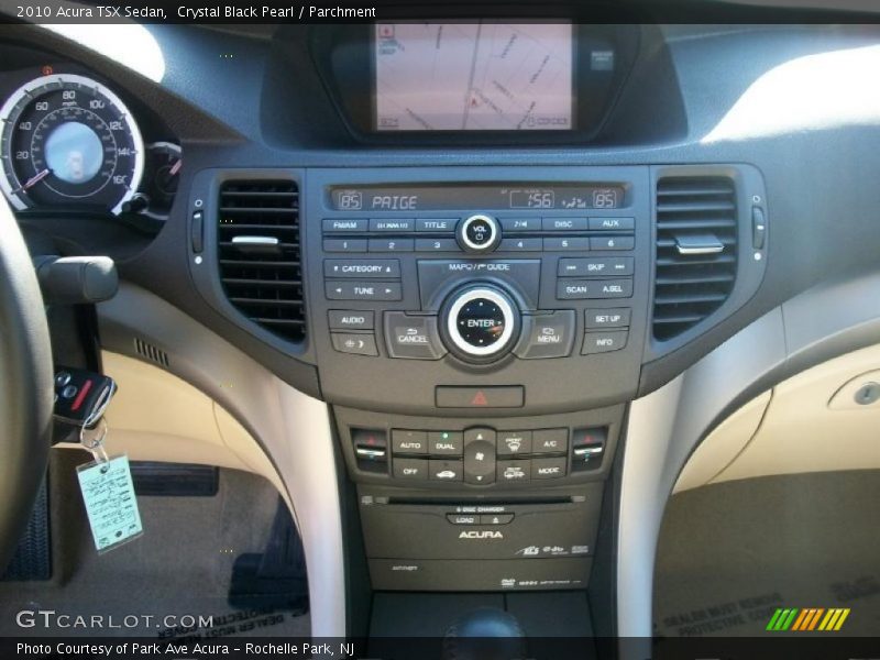 Crystal Black Pearl / Parchment 2010 Acura TSX Sedan