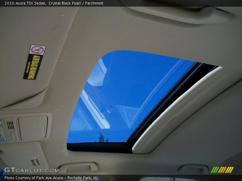 Crystal Black Pearl / Parchment 2010 Acura TSX Sedan