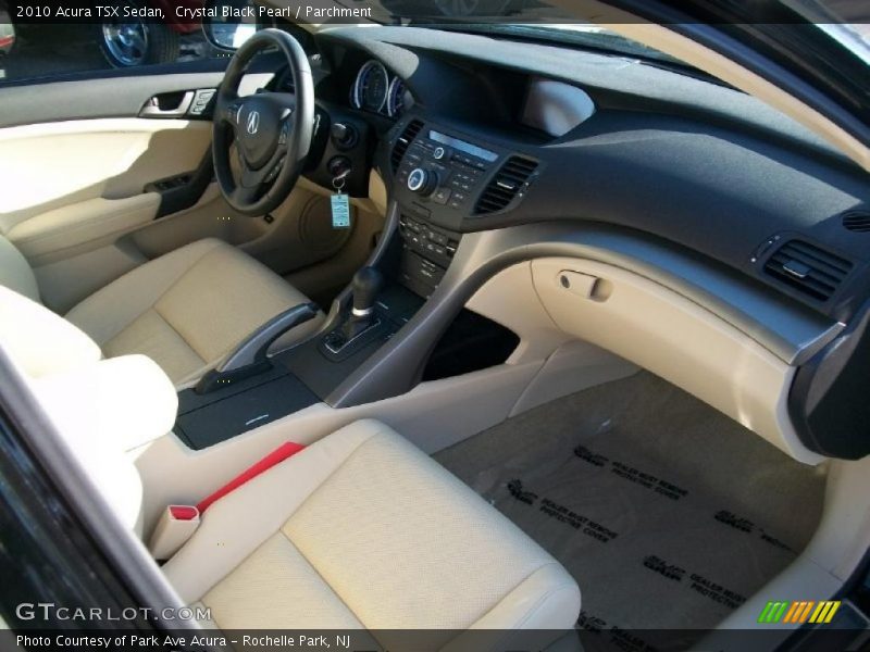 Crystal Black Pearl / Parchment 2010 Acura TSX Sedan
