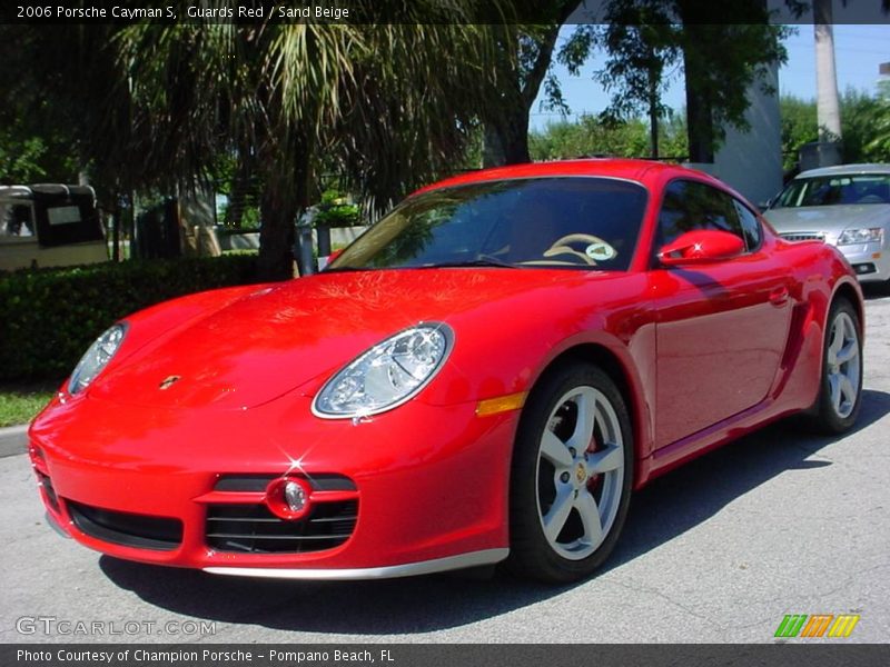 Guards Red / Sand Beige 2006 Porsche Cayman S