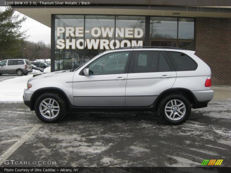 Titanium Silver Metallic / Black 2006 BMW X5 3.0i