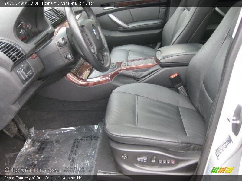 Titanium Silver Metallic / Black 2006 BMW X5 3.0i