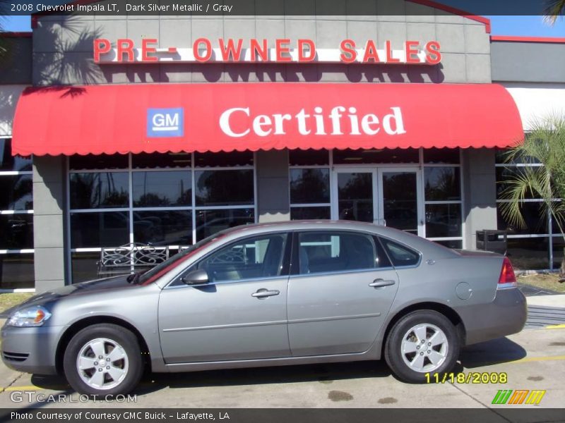 Dark Silver Metallic / Gray 2008 Chevrolet Impala LT