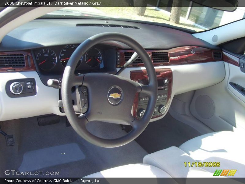 Dark Silver Metallic / Gray 2008 Chevrolet Impala LT