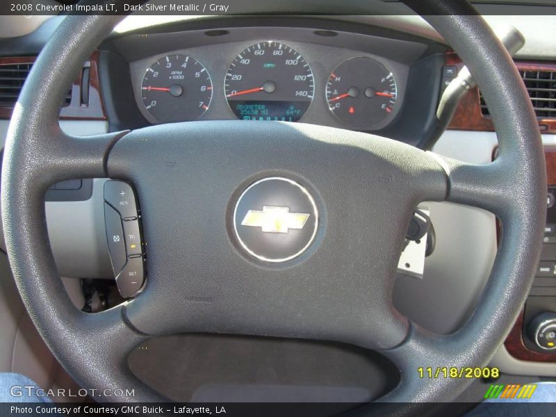 Dark Silver Metallic / Gray 2008 Chevrolet Impala LT