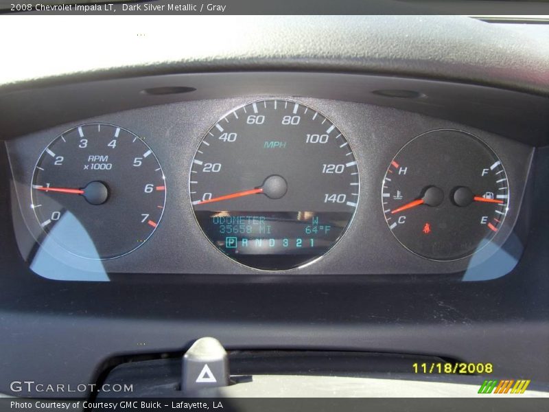 Dark Silver Metallic / Gray 2008 Chevrolet Impala LT