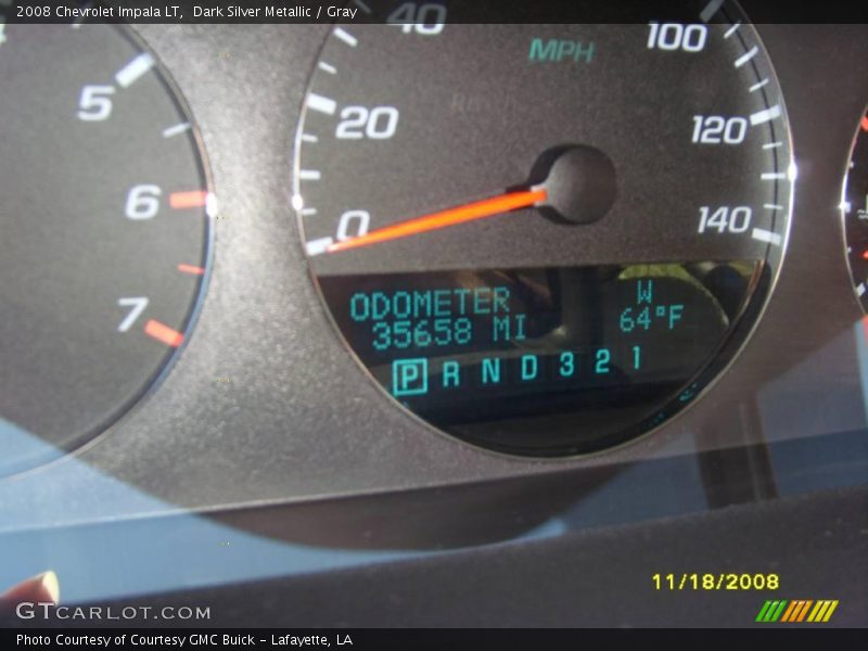 Dark Silver Metallic / Gray 2008 Chevrolet Impala LT