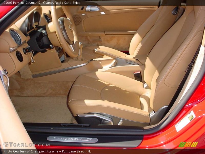 Guards Red / Sand Beige 2006 Porsche Cayman S