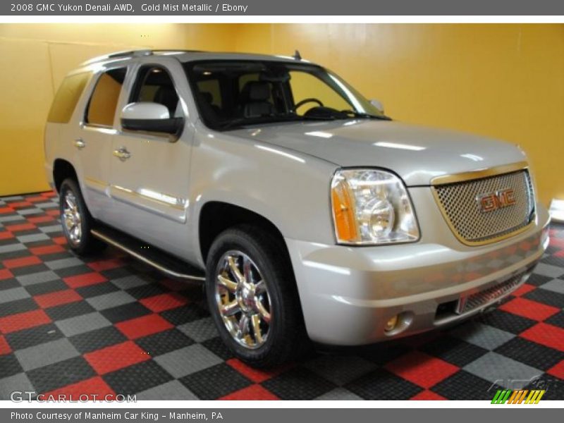 Gold Mist Metallic / Ebony 2008 GMC Yukon Denali AWD