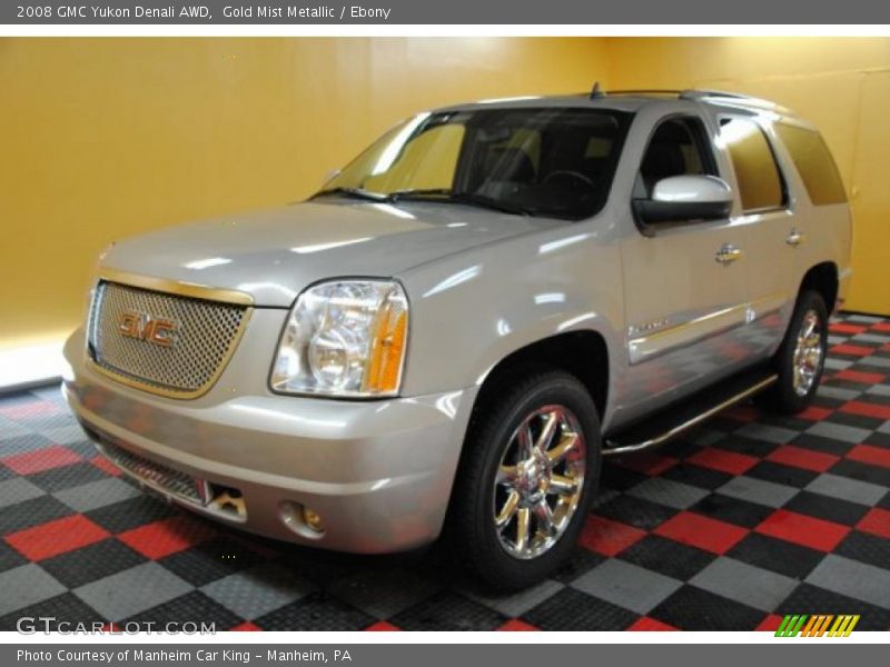 Gold Mist Metallic / Ebony 2008 GMC Yukon Denali AWD