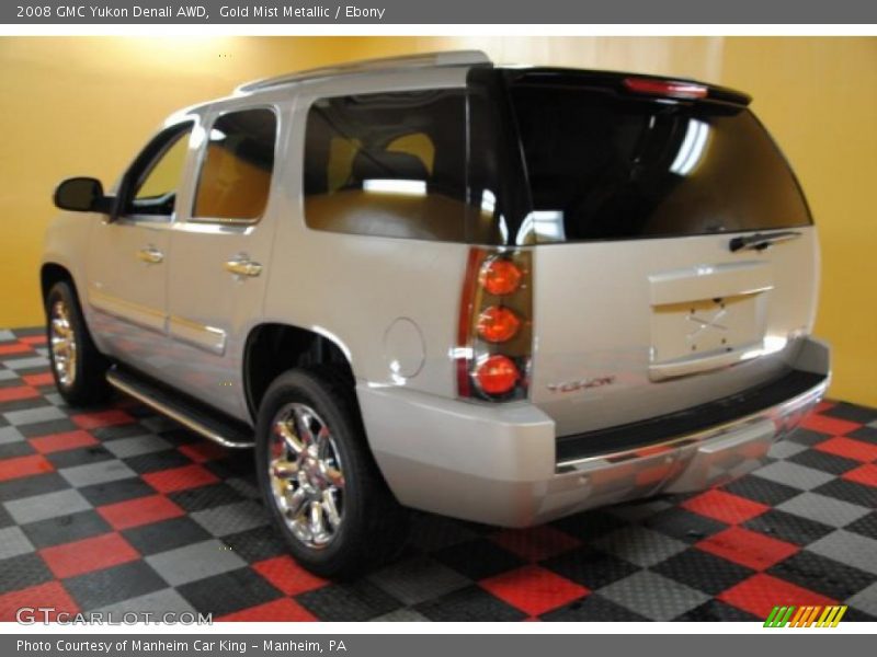 Gold Mist Metallic / Ebony 2008 GMC Yukon Denali AWD