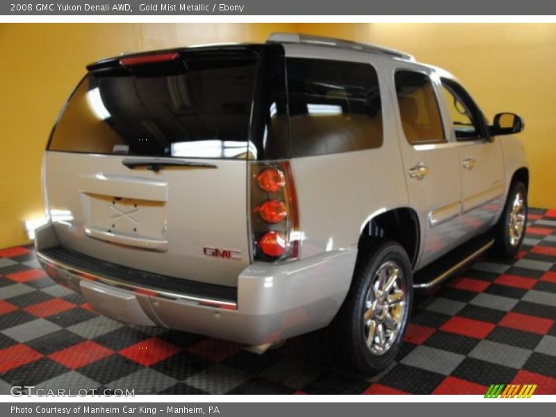 Gold Mist Metallic / Ebony 2008 GMC Yukon Denali AWD