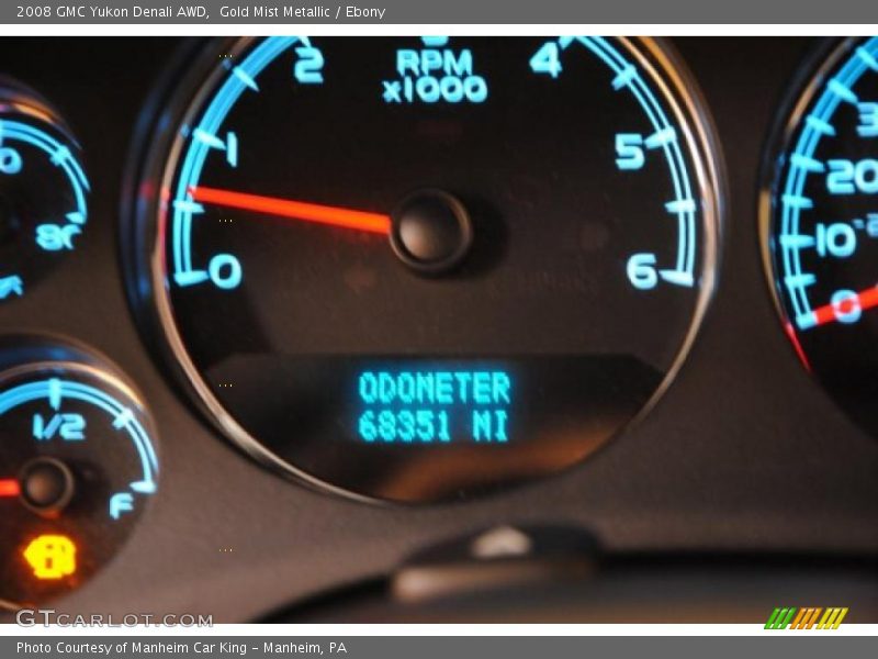 Gold Mist Metallic / Ebony 2008 GMC Yukon Denali AWD