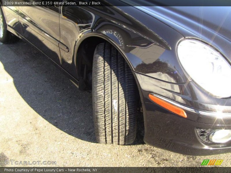 Black / Black 2009 Mercedes-Benz E 350 4Matic Sedan