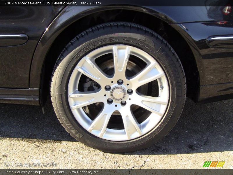 Black / Black 2009 Mercedes-Benz E 350 4Matic Sedan