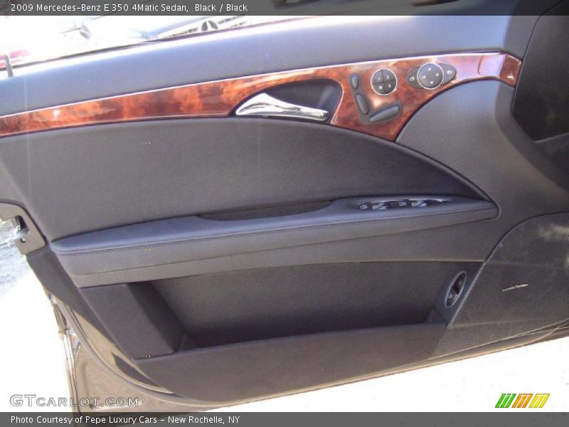 Black / Black 2009 Mercedes-Benz E 350 4Matic Sedan