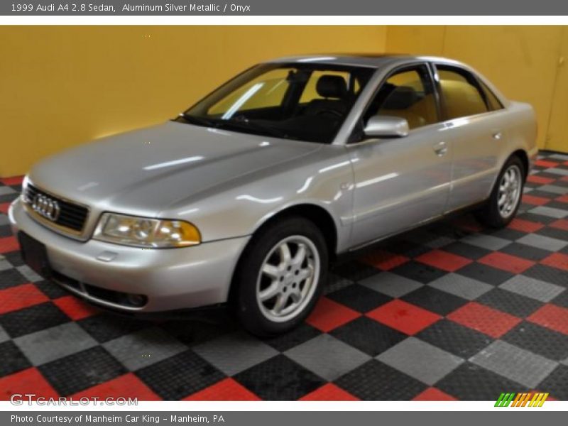 Aluminum Silver Metallic / Onyx 1999 Audi A4 2.8 Sedan