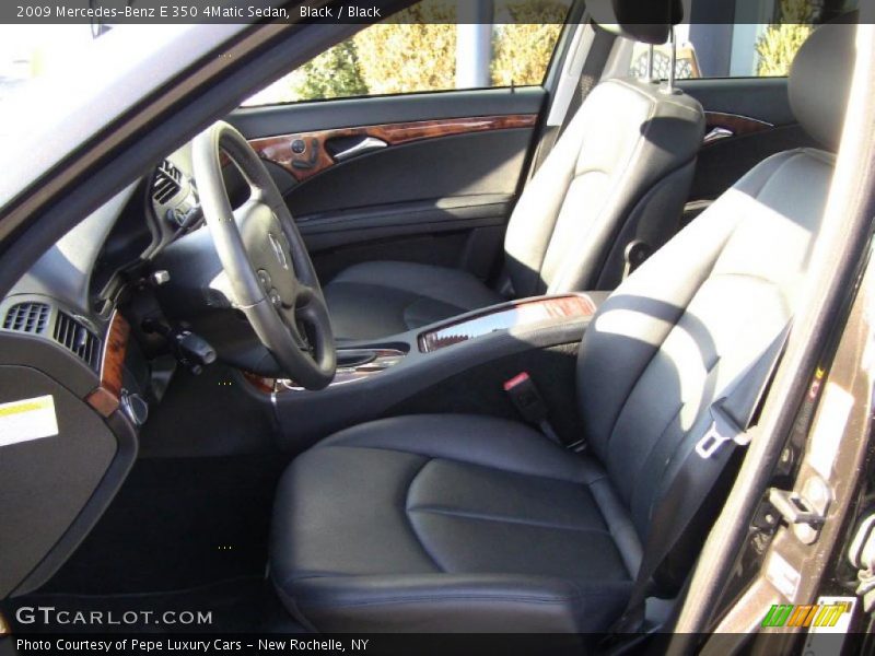 Black / Black 2009 Mercedes-Benz E 350 4Matic Sedan