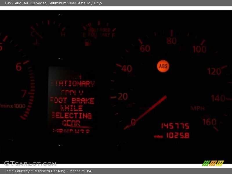 Aluminum Silver Metallic / Onyx 1999 Audi A4 2.8 Sedan
