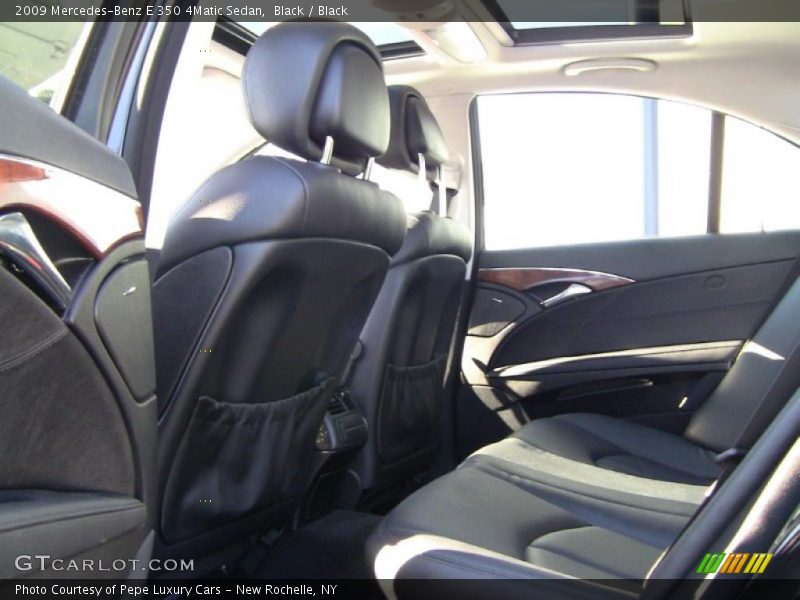 Black / Black 2009 Mercedes-Benz E 350 4Matic Sedan