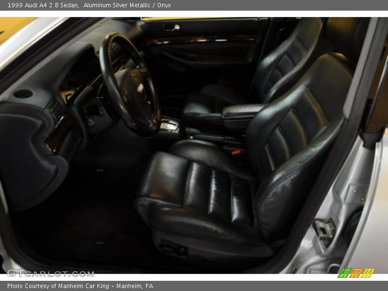 Aluminum Silver Metallic / Onyx 1999 Audi A4 2.8 Sedan