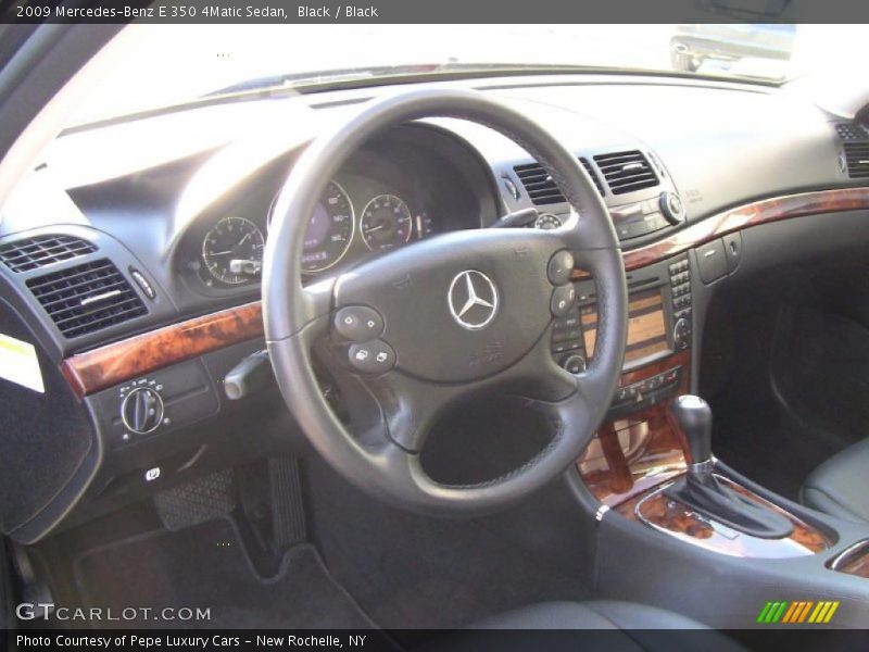 Black / Black 2009 Mercedes-Benz E 350 4Matic Sedan