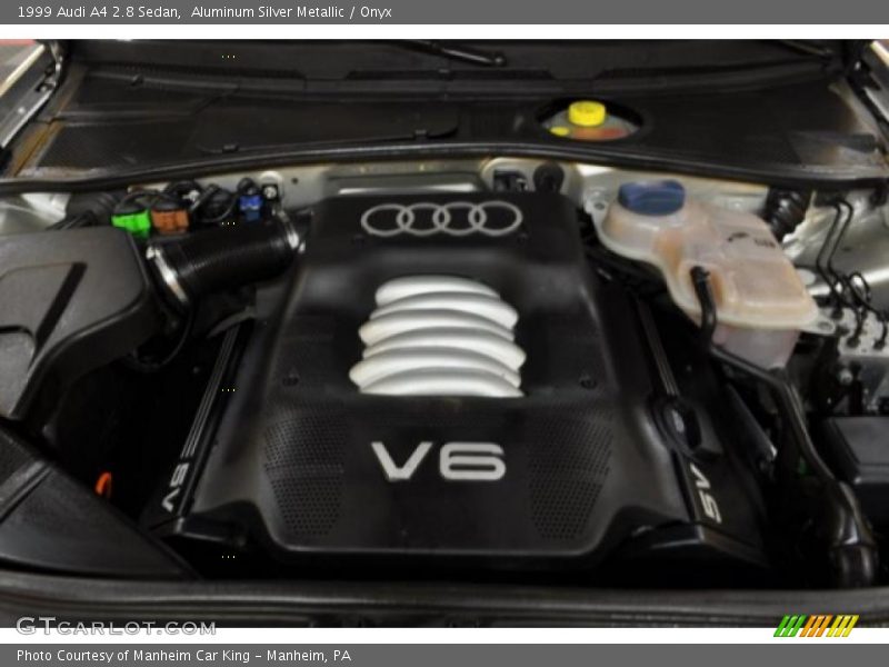 Aluminum Silver Metallic / Onyx 1999 Audi A4 2.8 Sedan