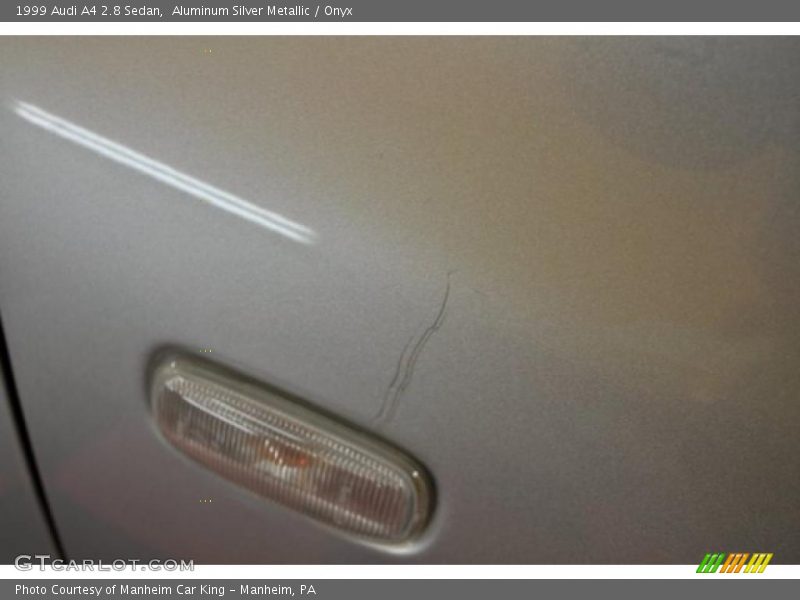 Aluminum Silver Metallic / Onyx 1999 Audi A4 2.8 Sedan