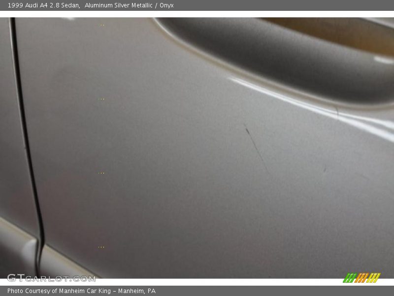 Aluminum Silver Metallic / Onyx 1999 Audi A4 2.8 Sedan