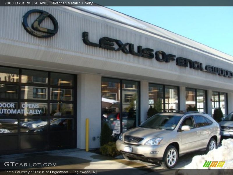 Savannah Metallic / Ivory 2008 Lexus RX 350 AWD
