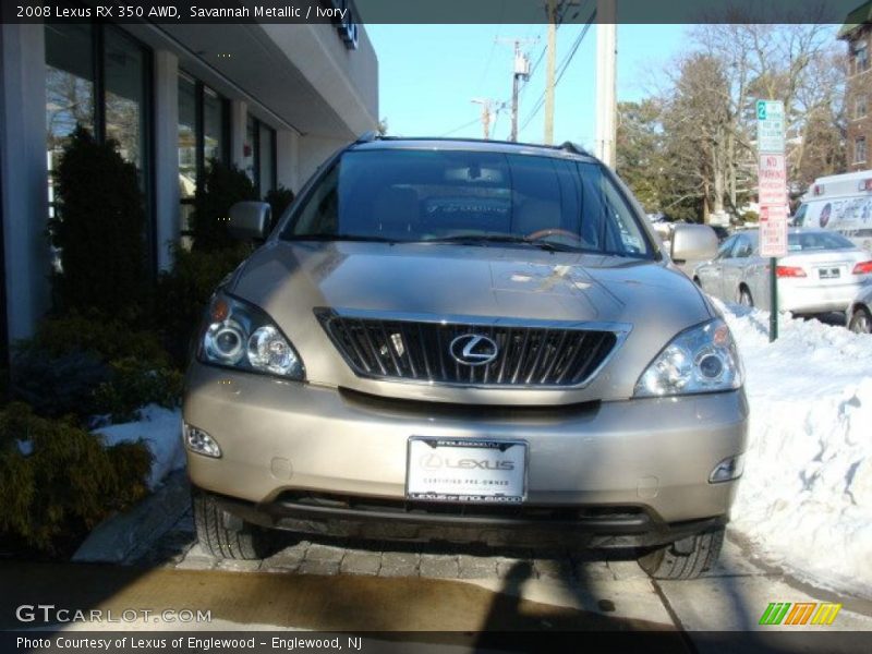 Savannah Metallic / Ivory 2008 Lexus RX 350 AWD