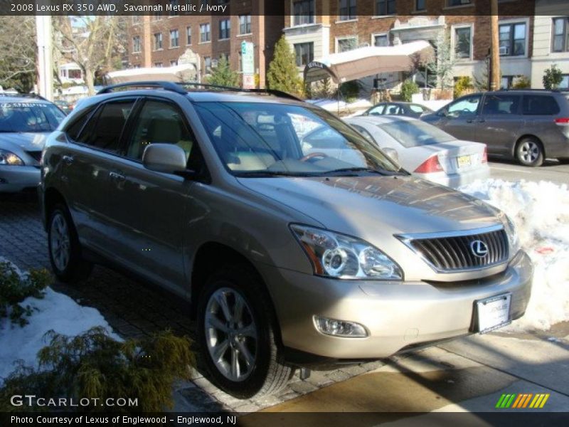 Savannah Metallic / Ivory 2008 Lexus RX 350 AWD