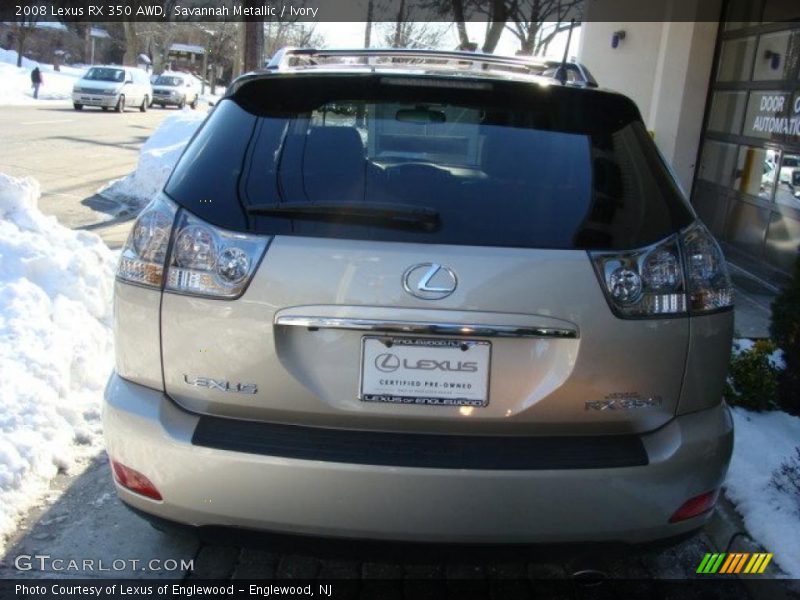 Savannah Metallic / Ivory 2008 Lexus RX 350 AWD