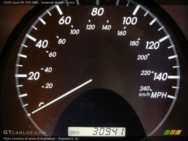 Savannah Metallic / Ivory 2008 Lexus RX 350 AWD