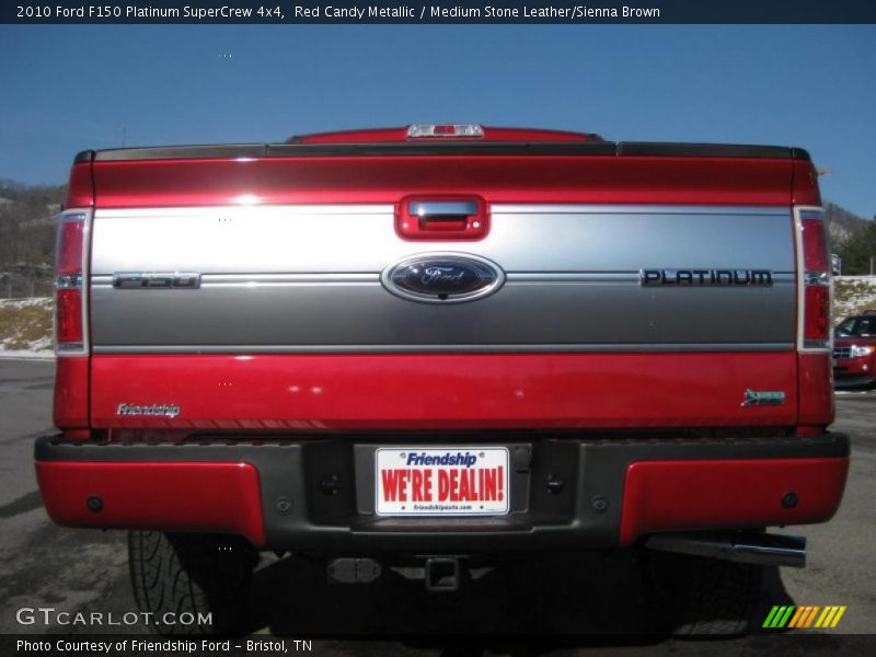 Red Candy Metallic / Medium Stone Leather/Sienna Brown 2010 Ford F150 Platinum SuperCrew 4x4