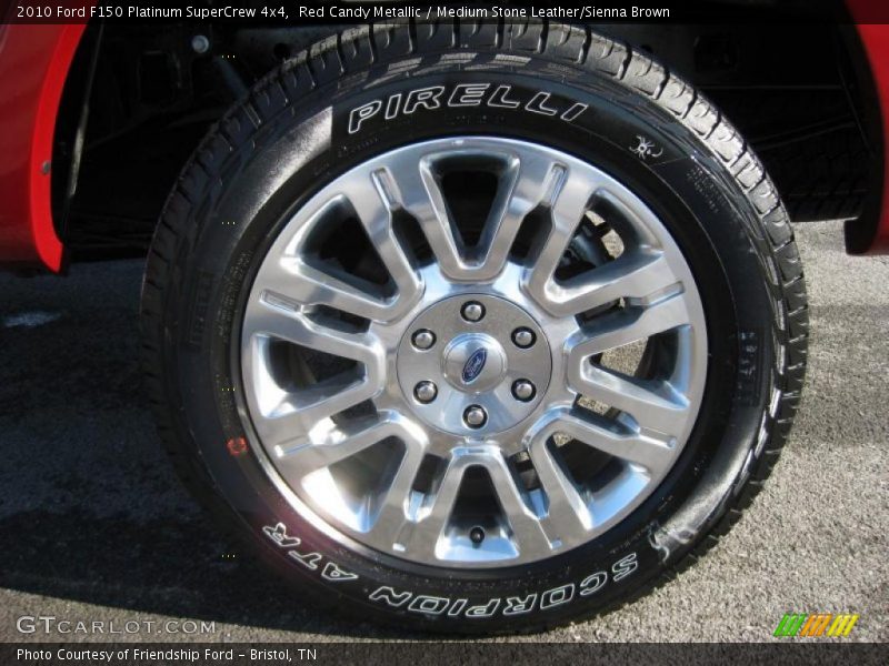 Red Candy Metallic / Medium Stone Leather/Sienna Brown 2010 Ford F150 Platinum SuperCrew 4x4