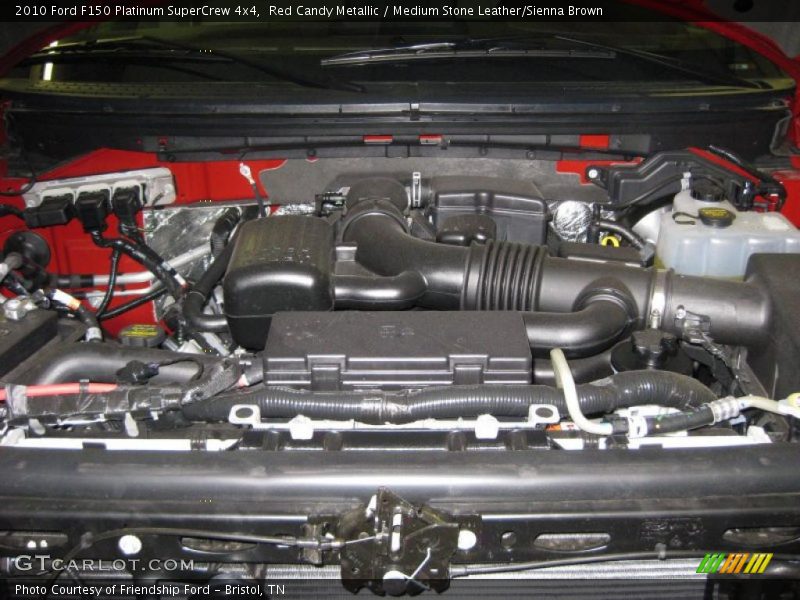 Red Candy Metallic / Medium Stone Leather/Sienna Brown 2010 Ford F150 Platinum SuperCrew 4x4