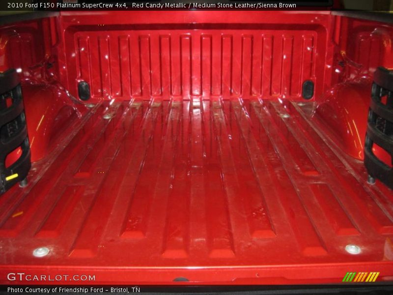 Red Candy Metallic / Medium Stone Leather/Sienna Brown 2010 Ford F150 Platinum SuperCrew 4x4