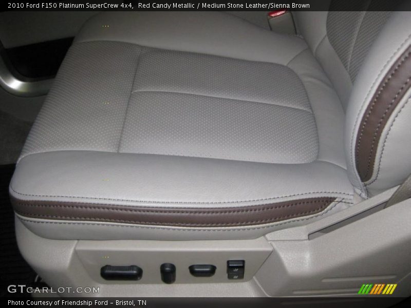 Red Candy Metallic / Medium Stone Leather/Sienna Brown 2010 Ford F150 Platinum SuperCrew 4x4