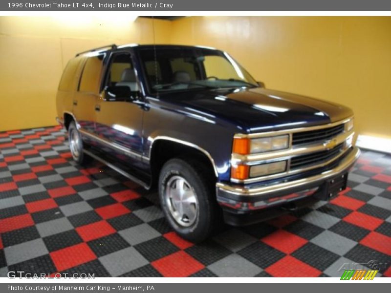 Indigo Blue Metallic / Gray 1996 Chevrolet Tahoe LT 4x4