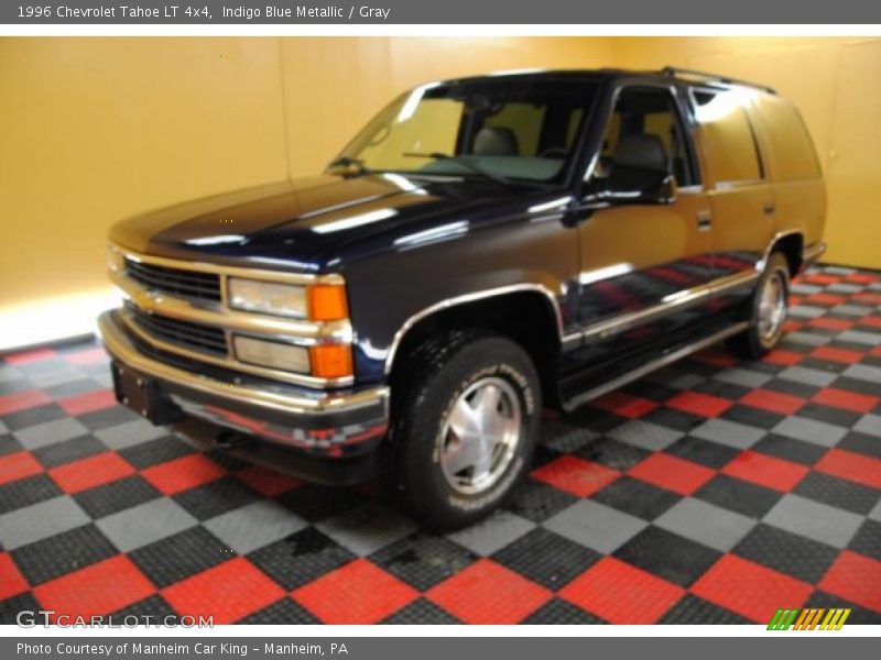 Indigo Blue Metallic / Gray 1996 Chevrolet Tahoe LT 4x4