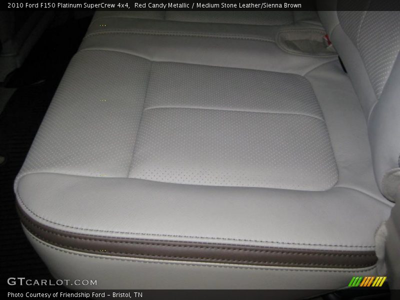 Red Candy Metallic / Medium Stone Leather/Sienna Brown 2010 Ford F150 Platinum SuperCrew 4x4