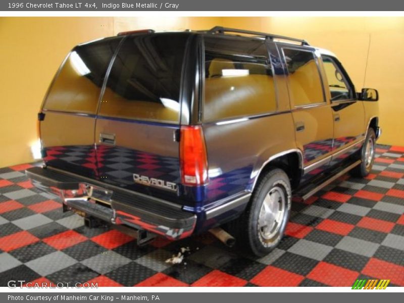 Indigo Blue Metallic / Gray 1996 Chevrolet Tahoe LT 4x4