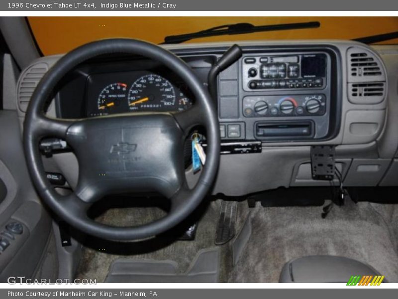 Indigo Blue Metallic / Gray 1996 Chevrolet Tahoe LT 4x4