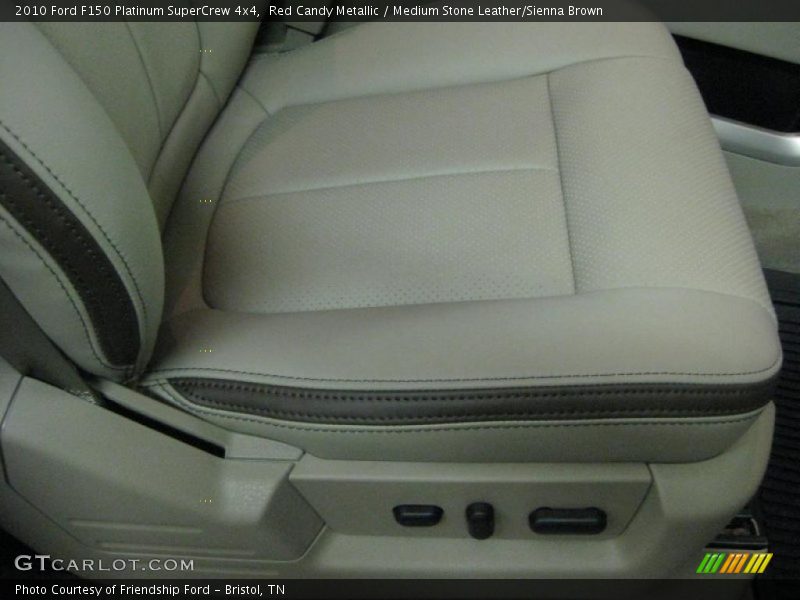 Red Candy Metallic / Medium Stone Leather/Sienna Brown 2010 Ford F150 Platinum SuperCrew 4x4