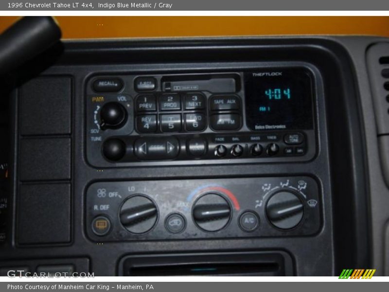 Indigo Blue Metallic / Gray 1996 Chevrolet Tahoe LT 4x4