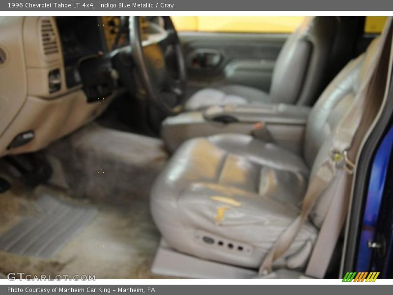 Indigo Blue Metallic / Gray 1996 Chevrolet Tahoe LT 4x4