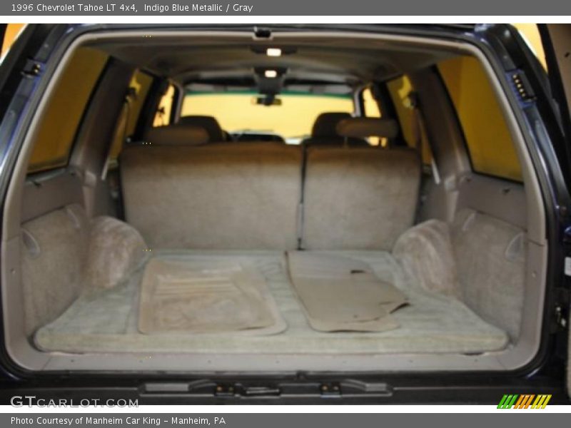 Indigo Blue Metallic / Gray 1996 Chevrolet Tahoe LT 4x4