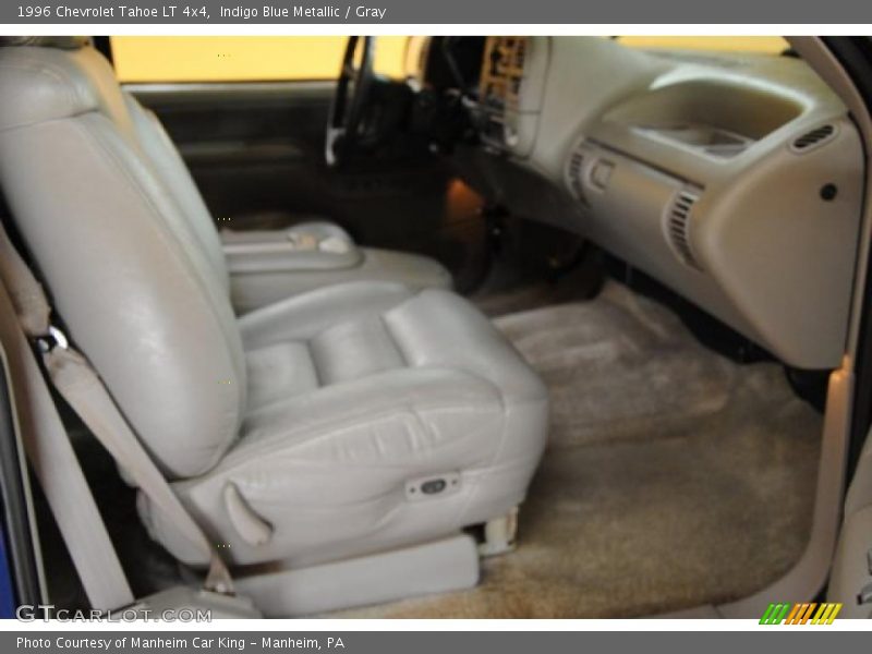 Indigo Blue Metallic / Gray 1996 Chevrolet Tahoe LT 4x4